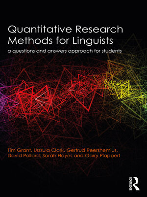 cover image of Quantitative Research Methods for Linguists